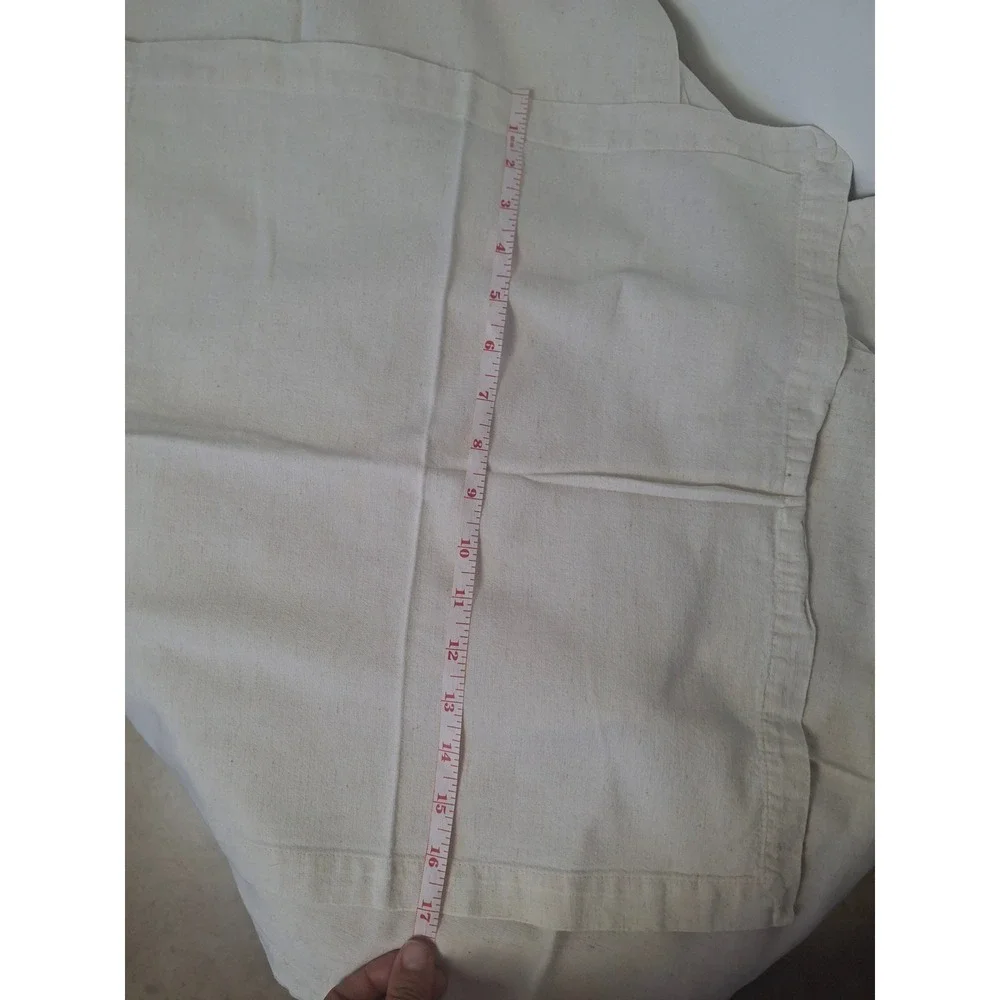 Linen Clubs Cream Cotton Linen Blend Cloth Napkins Set of 12 Square 17x17